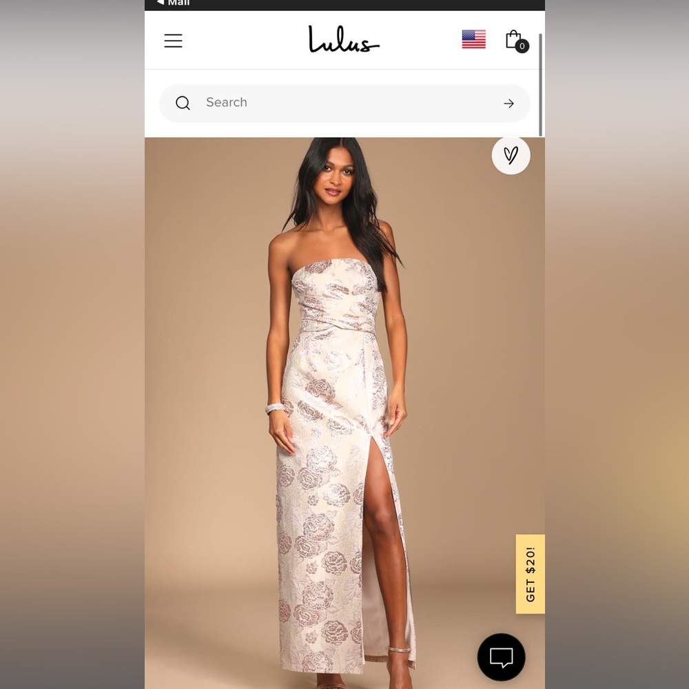Floral Jacquard Maxi Dress